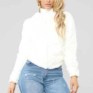 Fuzzy Jacket - Ivory